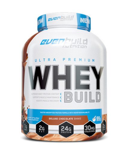 EverBuild Nutrition - Ultra Premium WHEY BUILD 454 g / 908 g / 2270 g - 2270, Apple Pie with Cinnamon - Tejsavó fehérje koncentrátum