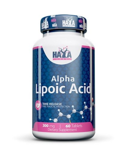 HAYA LABS - Sustained Release Alpha Lipoic Acid 300mg. / 60 Vtabs - Alfa Liponsav