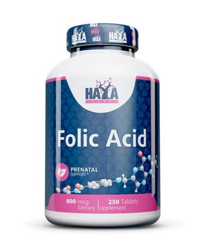 HAYA LABS - Folic Acid 800mcg / 250 Tabs
