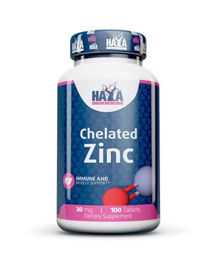 HAYA LABS - Chelated zinc (Bisglycinate) 30mg / 100 tab
