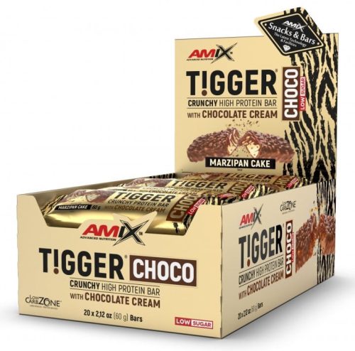 AMIX Nutrition TIGGER CHOCO 20x60g - Triple Brownie - fehérjeszelet