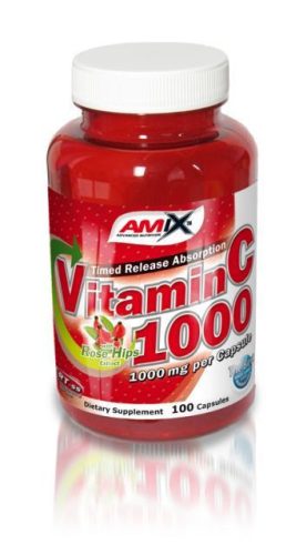 AMIX NUTRITION - C-Vitamin + Rose Hips 1000mg 100cps
