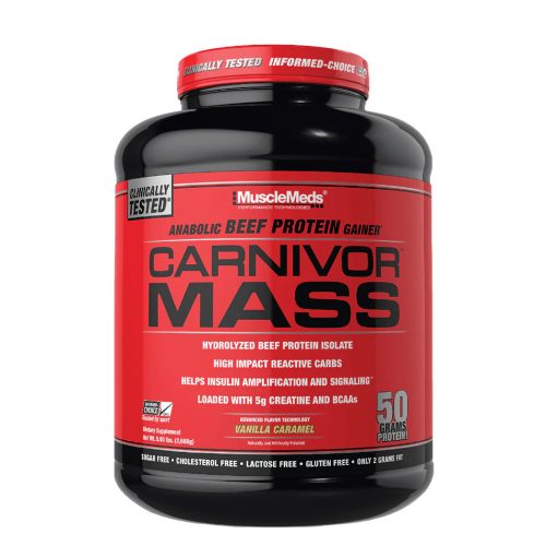 MUSCLEMEDS Carnivor Mass 2534g Vanilla Caramel